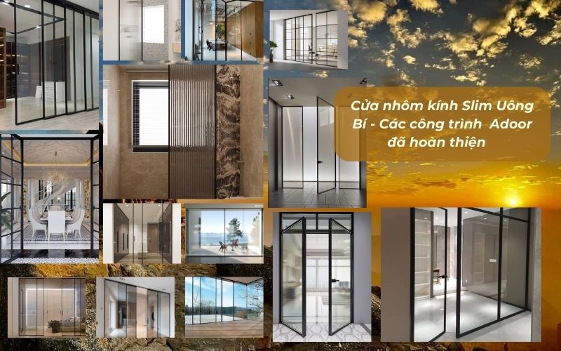 Cửa nhôm kính Slim Uông Bí - Các công trình Adoor đã hoàn thiện Cửa nhôm kính Slim Uông Bí - Các công trình Adoor đã hoàn thiện