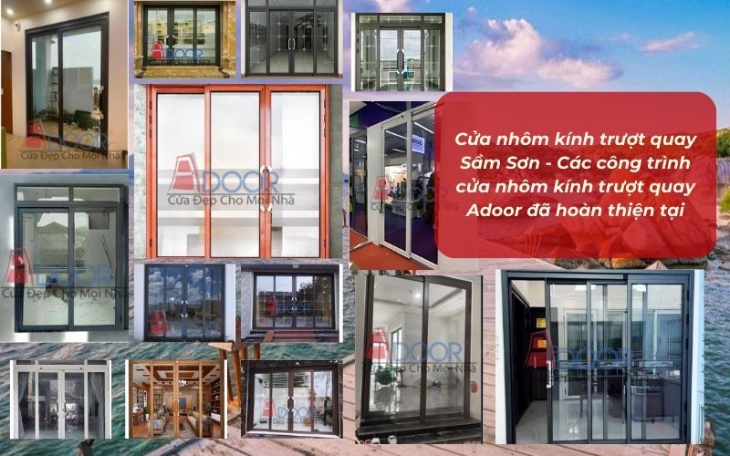 Adoor tự hào nâng tầm thẩm mỹ cho các khách sạn mặt biển bằng hệ thống Cửa Nhôm Kính Trượt Quay Sầm Sơn mở trọn tầm nhìn ra đại dương.