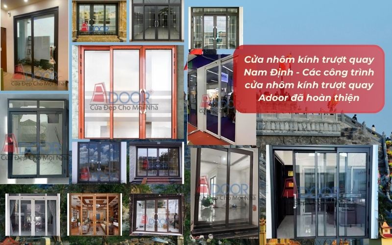 Cửa nhôm kính trượt quay Nam Định - Các công trình cửa nhôm kính trượt quay Adoor đã hoàn thiện Cửa nhôm kính trượt quay Nam Định - Các công trình cửa nhôm kính trượt quay Adoor đã hoàn thiện