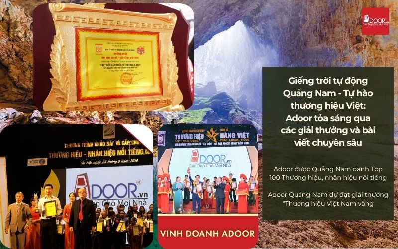 Giếng trời tự động Quảng Nam - Tự hào thương hiệu Việt: Adoor tỏa sáng qua các giải thưởng và bài viết chuyên sâu