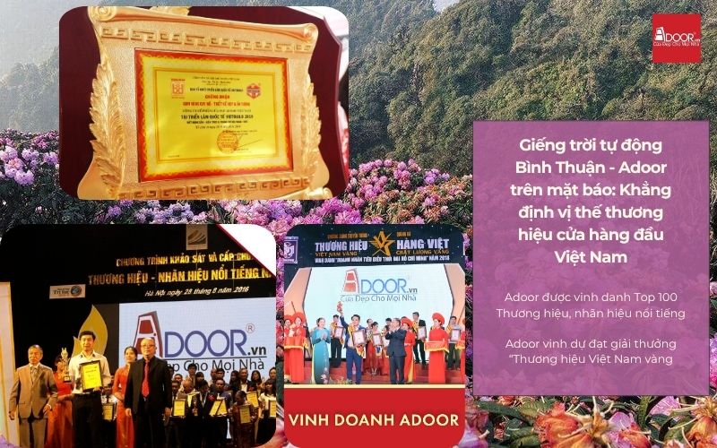Giếng trời tự động Bình Thuận - Adoor trên mặt báo: Khẳng định vị thế thương hiệu cửa hàng đầu Việt Nam