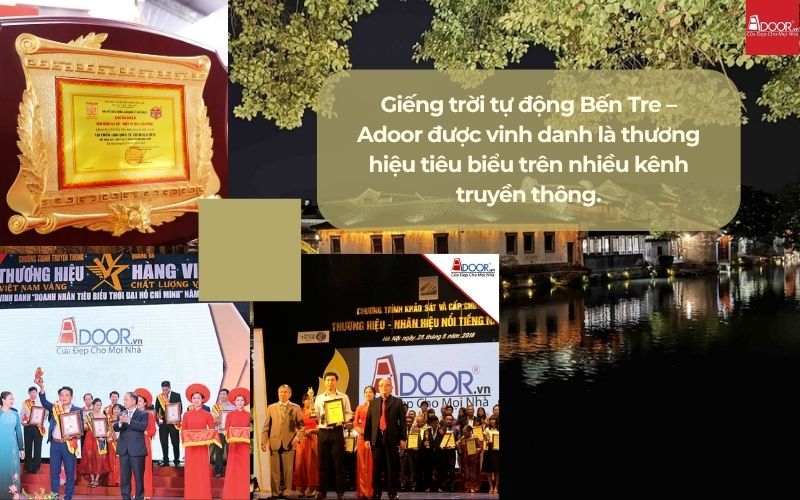 Giếng trời tự động Bến Tre – Adoor được vinh danh là thương hiệu tiêu biểu trên nhiều kênh truyền thông.
