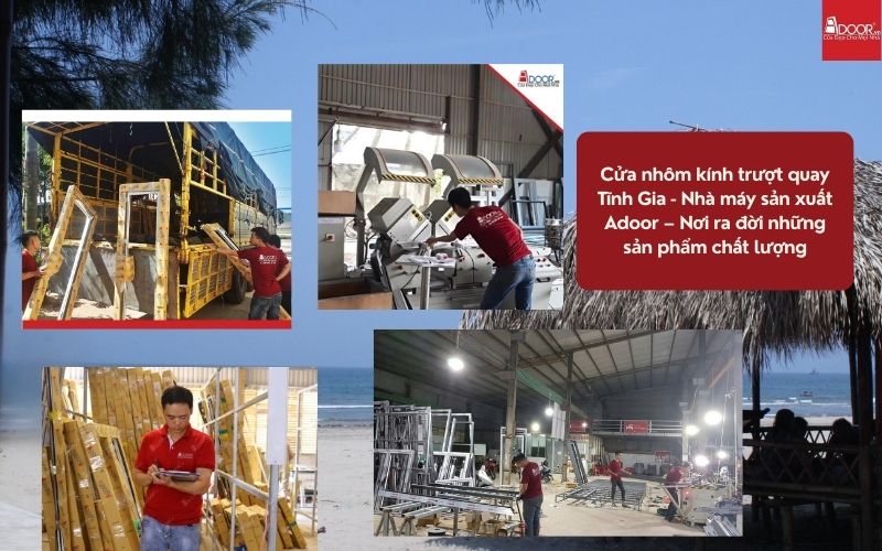 Cửa nhôm kính trượt quay Tĩnh Gia - Nhà máy sản xuất Adoor – Nơi ra đời những sản phẩm chất lượng