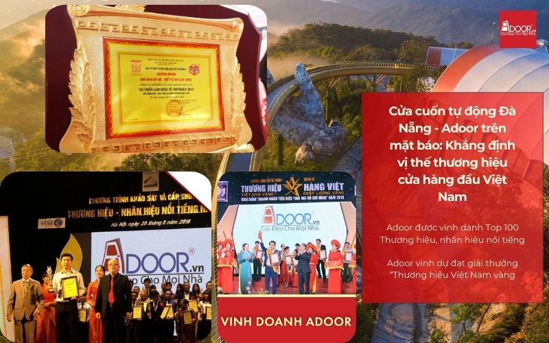 Cửa cuốn tự động Đà Nẵng - Adoor trên mặt báo: Khẳng định vị thế thương hiệu cửa hàng đầu Việt Nam
