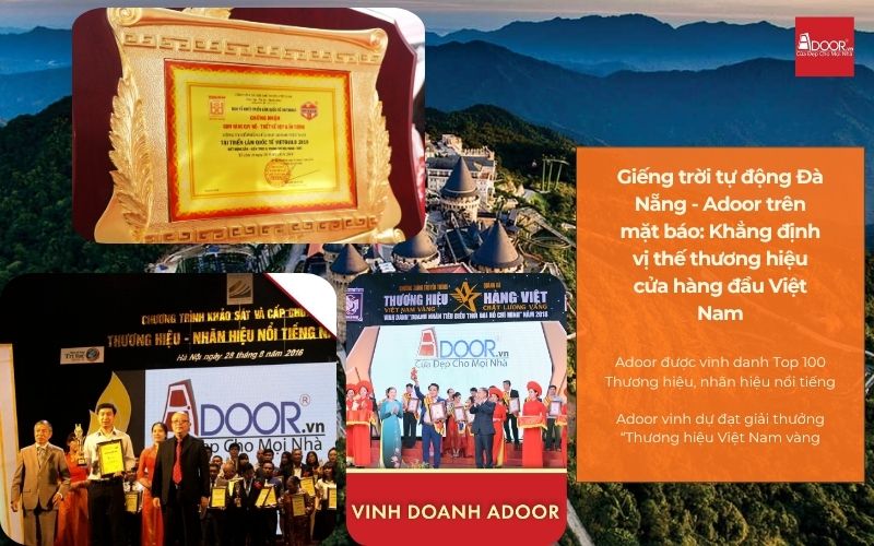 Giếng trời tự động Đà Nẵng - Adoor trên mặt báo: Khẳng định vị thế thương hiệu cửa hàng đầu Việt Nam