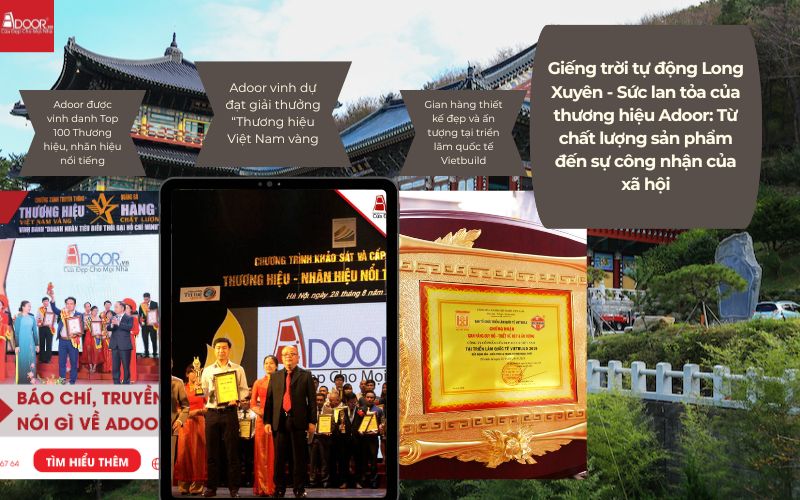 Giếng trời tự động Long Xuyên - Sức lan tỏa của thương hiệu Adoor: Từ chất lượng sản phẩm đến sự công nhận của xã hội