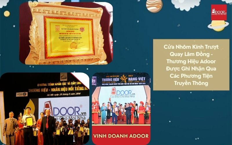 Cửa Nhôm Kính Trượt Quay Lâm Đồng - Thương Hiệu Adoor Được Ghi Nhận Qua Các Phương Tiện Truyền Thông