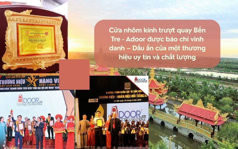 Cửa nhôm kính trượt quay Bến Tre - Adoor được báo chí vinh danh – Dấu ấn của một thương hiệu uy tín và chất lượng
