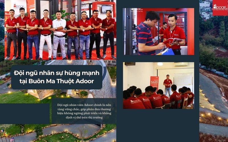 Đội Ngũ Nhân Sự Adoor Chuyên Nghiệp Cho Cửa Nhôm Kính Slim Buôn Ma Thuột