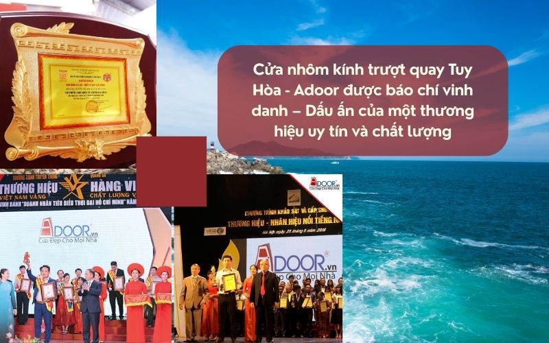 Cửa nhôm kính trượt quay Tuy Hòa - Adoor được báo chí vinh danh – Dấu ấn của một thương hiệu uy tín và chất lượng