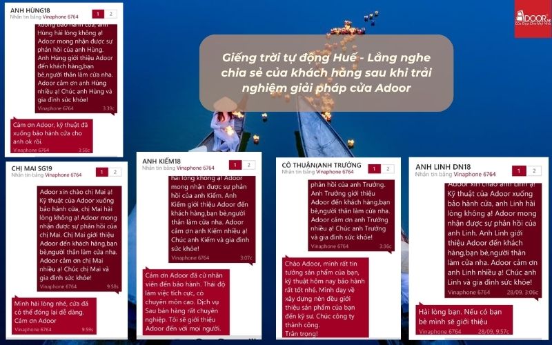 Giếng trời tự động Huế - Lắng nghe chia sẻ của khách hàng sau khi trải nghiệm giải pháp cửa Adoor