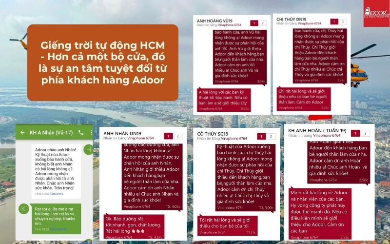 Giếng trời tự động HCM - Hơn cả một bộ cửa, đó là sự an tâm tuyệt đối từ phía khách hàng Adoor