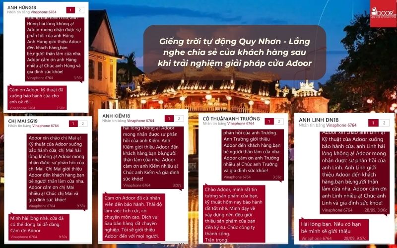 Giếng trời tự động Quy Nhơn - Lắng nghe chia sẻ của khách hàng sau khi trải nghiệm giải pháp cửa Adoor