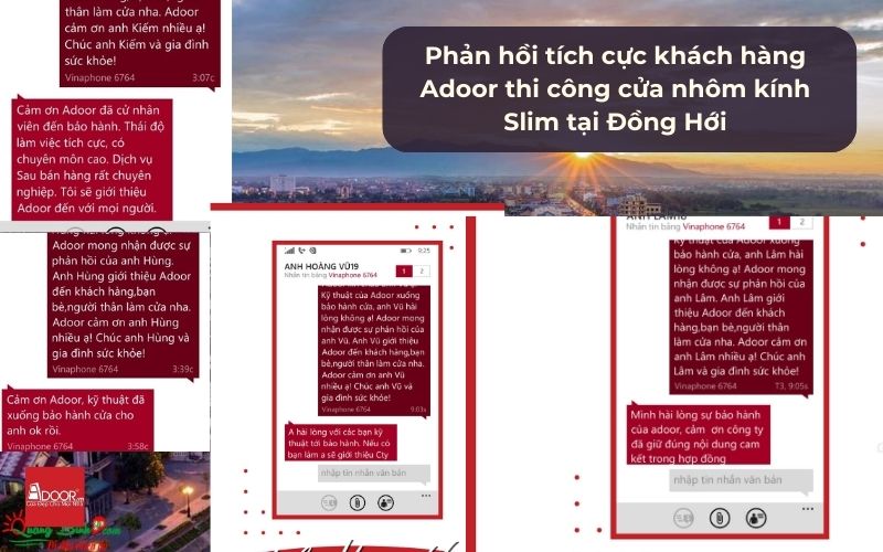 Phản hồi thực tế từ khách hàng về chất lượng và giá cửa nhôm Slim Đồng Hới