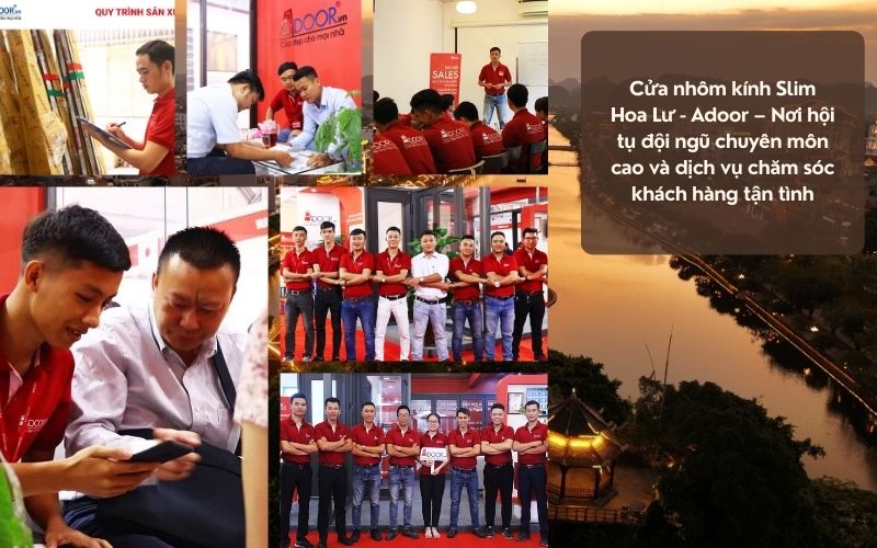Cửa nhôm kính Slim Hoa Lư - Adoor – Nơi hội tụ đội ngũ chuyên môn cao và dịch vụ chăm sóc khách hàng tận tình