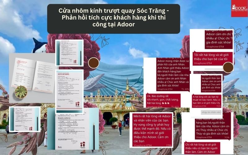 Cửa nhôm kính trượt quay Sóc Trăng - Phản hồi tích cực khách hàng khi thi công tại Adoor