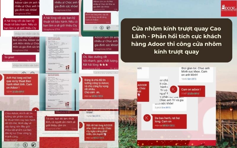 Cửa nhôm kính trượt quay Cao Lãnh - Phản hồi tích cực khách hàng Adoor thi công cửa nhôm kính trượt quay Cửa nhôm kính trượt quay Cao Lãnh - Phản hồi tích cực khách hàng Adoor thi công cửa nhôm kính trượt quay