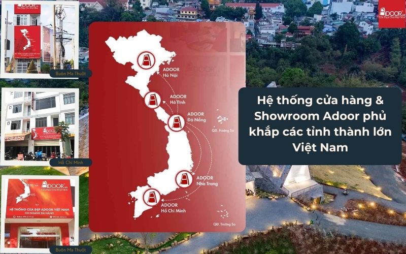 Hệ Thống Phân Phối Adoor Rộng Khắp Với Cửa Nhôm Kính Slim Buôn Ma Thuột