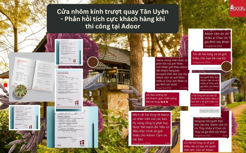 Cửa nhôm kính trượt quay Tân Uyên - Phản hồi tích cực khách hàng khi thi công tại Adoor Cửa nhôm kính trượt quay Tân Uyên - Phản hồi tích cực khách hàng khi thi công tại Adoor