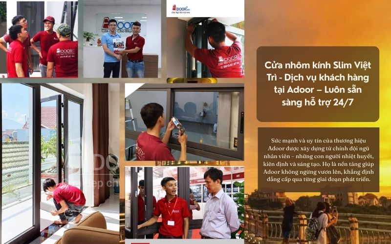 Cửa nhôm kính Slim Việt Trì - Dịch vụ khách hàng tại Adoor – Luôn sẵn sàng hỗ trợ 24/7 Cửa nhôm kính Slim Việt Trì - Dịch vụ khách hàng tại Adoor – Luôn sẵn sàng hỗ trợ 24/7