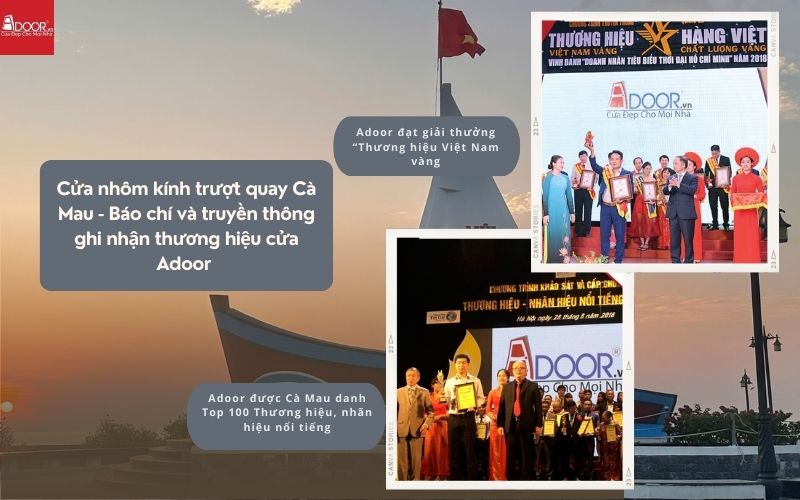 Cửa nhôm kính trượt quay Cà Mau - Báo chí và truyền thông ghi nhận thương hiệu cửa Adoor 