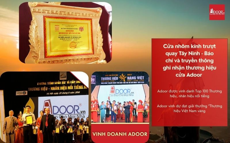 Cửa nhôm kính trượt quay Tây Ninh - Báo chí và truyền thông ghi nhận thương hiệu cửa Adoor 