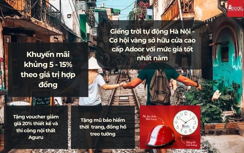 Giếng trời tự động Hà Nội - Cơ hội vàng sở hữu cửa cao cấp Adoor với mức giá tốt nhất năm