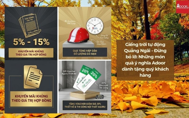 Giếng trời tự động Quảng Ngãi - Đừng bỏ lỡ: Những món quà ý nghĩa Adoor dành tặng quý khách hàng
