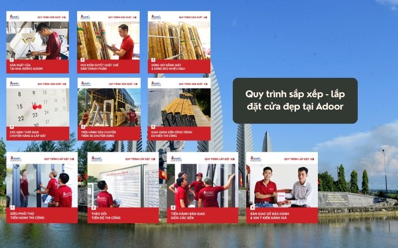 Quy trình sản xuất và lắp đặt cửa nhôm kính Slim Đông Hà Adoor Quy trình sản xuất và lắp đặt cửa nhôm kính Slim Đông Hà Adoor