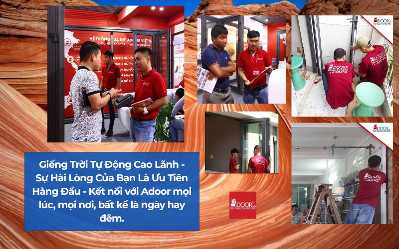 Giếng Trời Tự Động Cao Lãnh - Sự Hài Lòng Của Bạn Là Ưu Tiên Hàng Đầu - Kết nối với Adoor mọi lúc, mọi nơi, bất kể là ngày hay đêm.