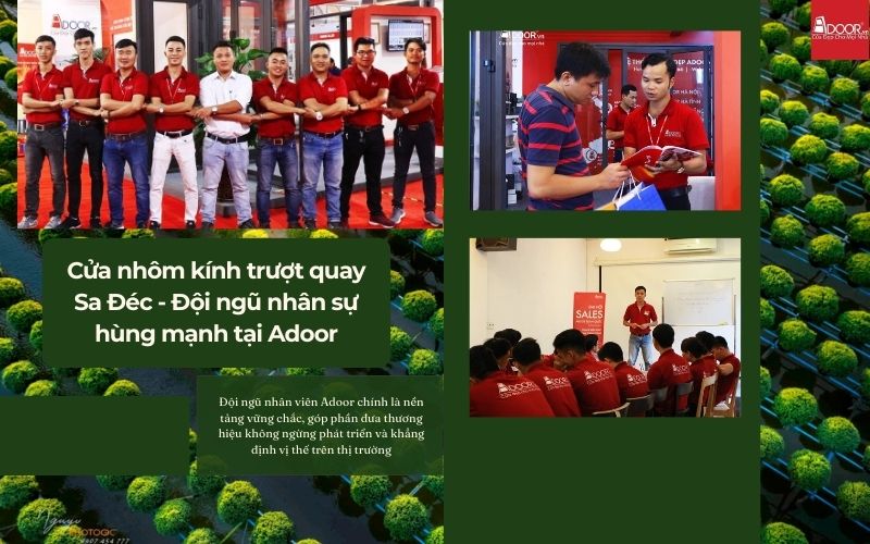 Cửa nhôm kính trượt quay Sa Đéc - Đội ngũ nhân sự hùng mạnh tại Adoor