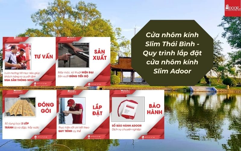 Cửa nhôm kính Slim Thái Bình - Quy trình lắp đặt cửa nhôm kính Slim Adoor Cửa nhôm kính Slim Thái Bình - Quy trình lắp đặt cửa nhôm kính Slim Adoor
