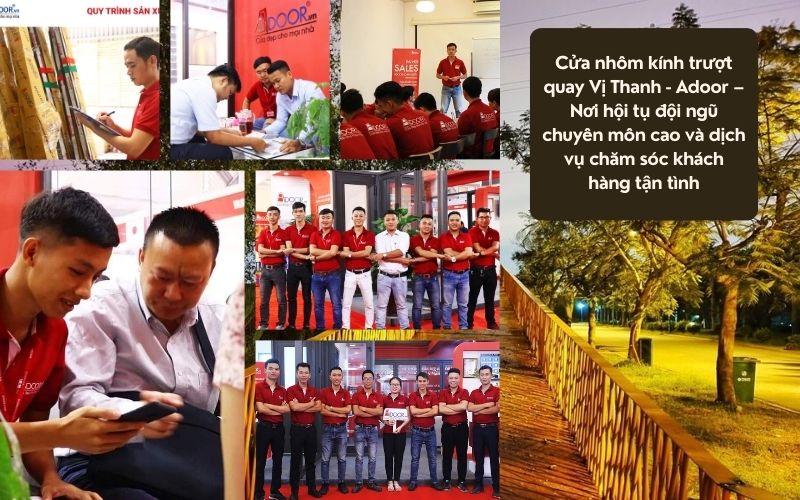 Cửa nhôm kính trượt quay Vị Thanh - Adoor – Nơi hội tụ đội ngũ chuyên môn cao và dịch vụ chăm sóc khách hàng tận tình