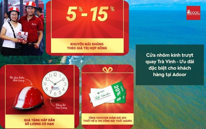 Cửa nhôm kính trượt quay Trà Vinh - Ưu đãi đặc biệt cho khách hàng tại Adoor Cửa nhôm kính trượt quay Trà Vinh - Ưu đãi đặc biệt cho khách hàng tại Adoor