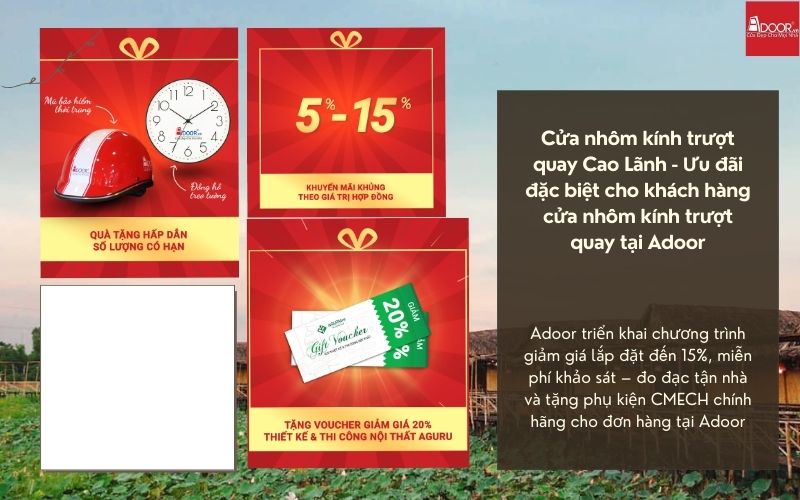 Cửa nhôm kính trượt quay Cao Lãnh - Ưu đãi đặc biệt cho khách hàng cửa nhôm kính trượt quay tại Adoor Cửa nhôm kính trượt quay Cao Lãnh - Ưu đãi đặc biệt cho khách hàng cửa nhôm kính trượt quay tại Adoor