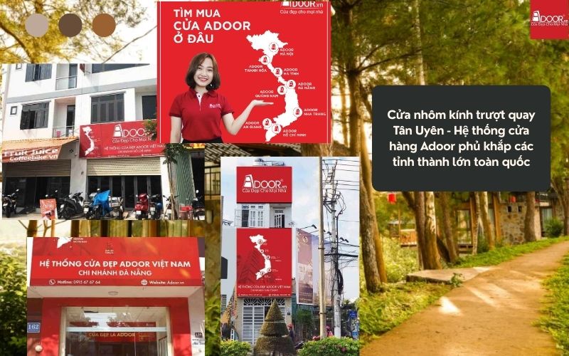 Cửa nhôm kính trượt quay Tân Uyên - Hệ thống cửa hàng Adoor phủ khắp các tỉnh thành lớn toàn quốc Cửa nhôm kính trượt quay Tân Uyên - Hệ thống cửa hàng Adoor phủ khắp các tỉnh thành lớn toàn quốc