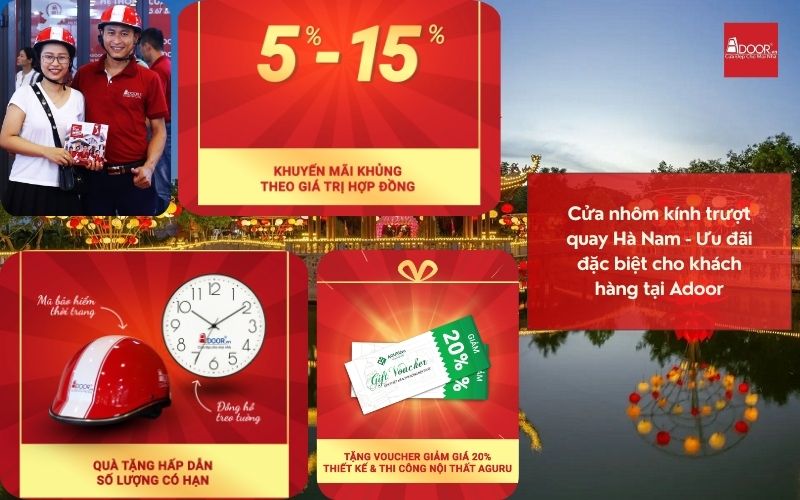 Cửa nhôm kính trượt quay Hà Nam - Ưu đãi đặc biệt cho khách hàng tại Adoor Cửa nhôm kính trượt quay Hà Nam - Ưu đãi đặc biệt cho khách hàng tại Adoor