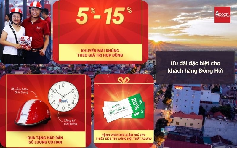 Ưu đãi ngập tràn và chính sách hậu mãi vàng từ Adoor cho cửa nhôm kính Slim Đồng Hới