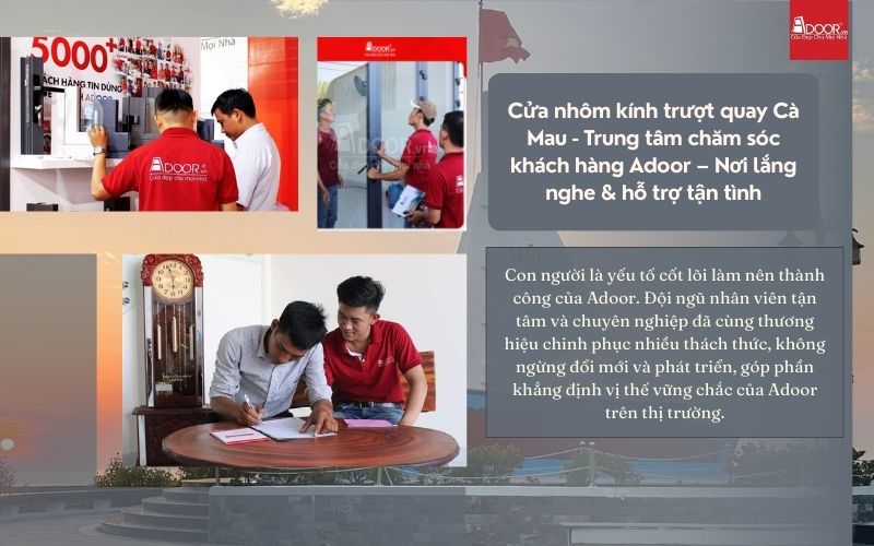 Cửa nhôm kính trượt quay Cà Mau - Trung tâm chăm sóc khách hàng Adoor – Nơi lắng nghe & hỗ trợ tận tình