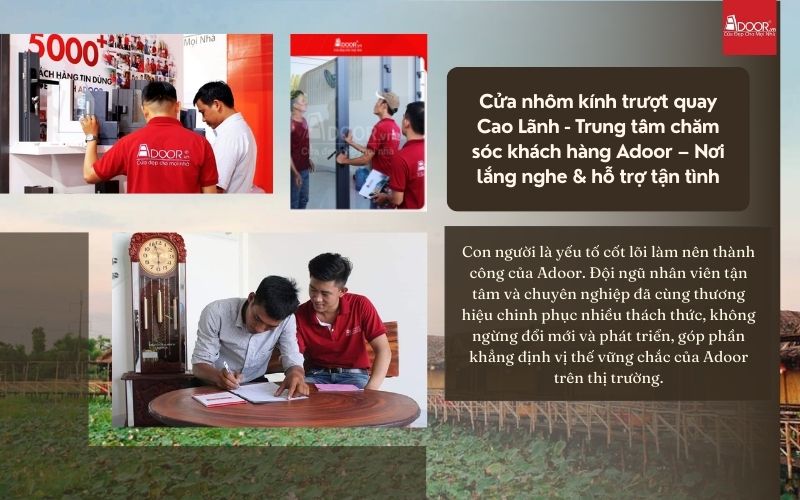 Cửa nhôm kính trượt quay Cao Lãnh - Trung tâm chăm sóc khách hàng Adoor – Nơi lắng nghe & hỗ trợ tận tình Cửa nhôm kính trượt quay Cao Lãnh - Trung tâm chăm sóc khách hàng Adoor – Nơi lắng nghe & hỗ trợ tận tình