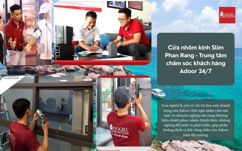 Cửa nhôm kính Slim Phan Rang - Trung tâm chăm sóc khách hàng Adoor 24/7