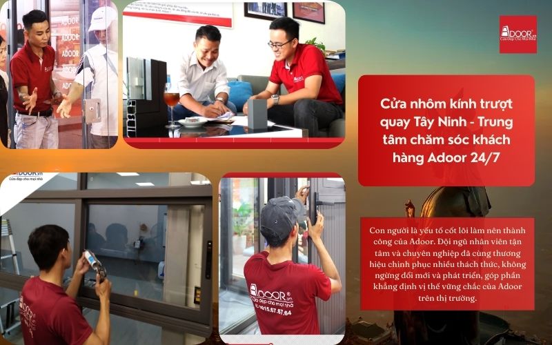 Cửa nhôm kính trượt quay Tây Ninh - Trung tâm chăm sóc khách hàng Adoor 24/7