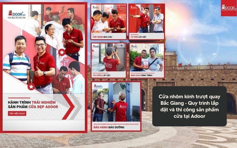 Cửa nhôm kính trượt quay Bắc Giang - Quy trình lắp đặt và thi công sản phẩm cửa tại Adoor Cửa nhôm kính trượt quay Bắc Giang - Quy trình lắp đặt và thi công sản phẩm cửa tại Adoor