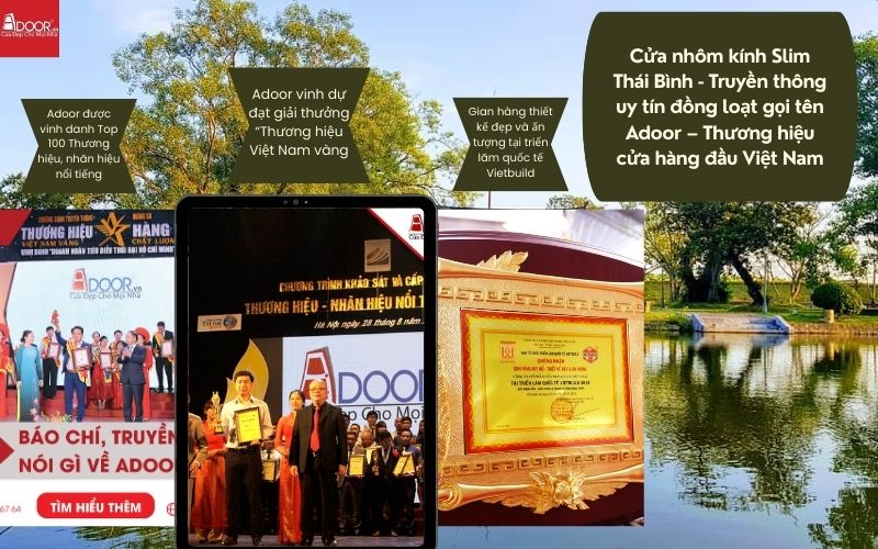 Cửa nhôm kính Slim Thái Bình - Truyền thông uy tín đồng loạt gọi tên Adoor – Thương hiệu cửa hàng đầu Việt Nam Cửa nhôm kính Slim Thái Bình - Truyền thông uy tín đồng loạt gọi tên Adoor – Thương hiệu cửa hàng đầu Việt Nam