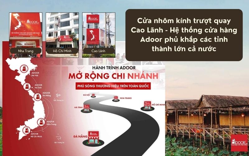 Cửa nhôm kính trượt quay Cao Lãnh - Hệ thống cửa hàng Adoor phủ khắp các tỉnh thành lớn cả nước Cửa nhôm kính trượt quay Cao Lãnh - Hệ thống cửa hàng Adoor phủ khắp các tỉnh thành lớn cả nước