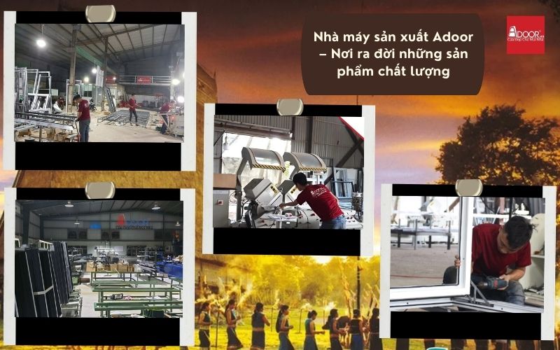 Cơ sở sản xuất cửa nhôm Slim Kon Tum – Adoor