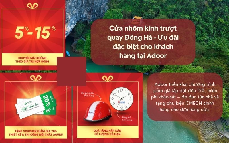 Cửa nhôm kính trượt quay Đông Hà - Ưu đãi đặc biệt cho khách hàng tại Adoor Cửa nhôm kính trượt quay Đông Hà - Ưu đãi đặc biệt cho khách hàng tại Adoor