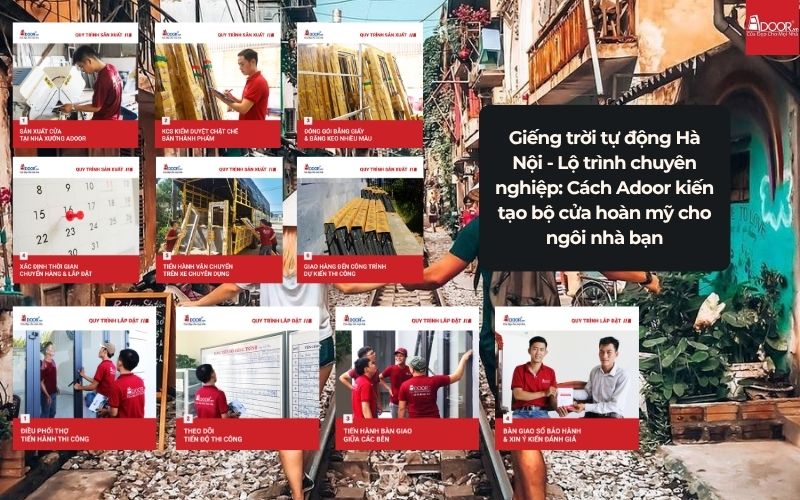 Giếng trời tự động Hà Nội - Lộ trình chuyên nghiệp: Cách Adoor kiến tạo bộ cửa hoàn mỹ cho ngôi nhà bạn