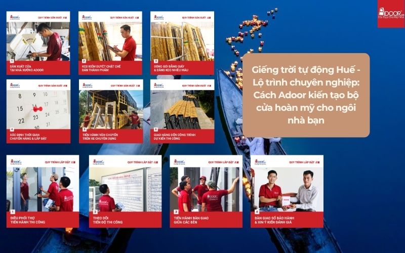 Giếng trời tự động Huế - Lộ trình chuyên nghiệp: Cách Adoor kiến tạo bộ cửa hoàn mỹ cho ngôi nhà bạn
