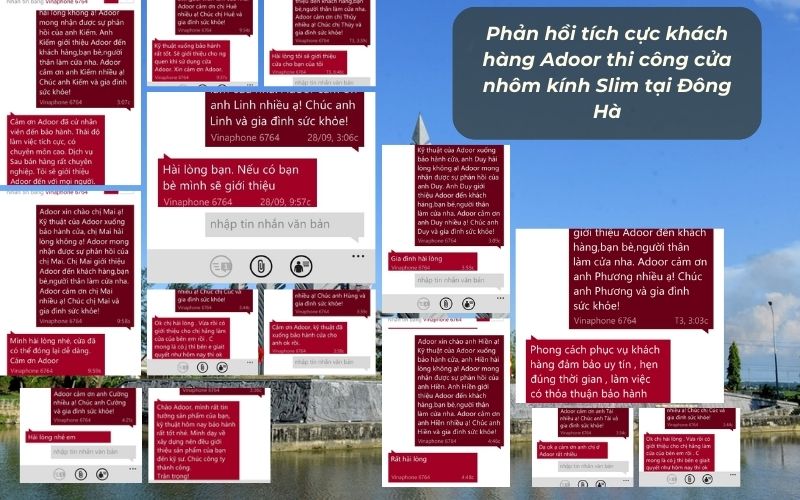 Phản hồi tích cực từ khách hàng sau khi lắp đặt cửa Slim Adoor tại Đông Hà Phản hồi tích cực từ khách hàng sau khi lắp đặt cửa Slim Adoor tại Đông Hà